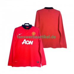 Retro 2013 2014 Trikot Manchester United Herren Heimausrüstung Langarm