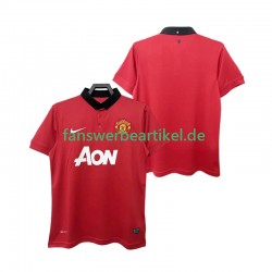 Retro 2013 2014 Trikot Manchester United Herren Heimausrüstung Kurzarm