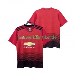 Retro 2018 2019 Trikot Manchester United Herren Heimausrüstung Kurzarm