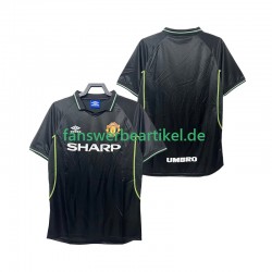 Retro 1998 Trikot Manchester United Herren Ausweich ausrüstung 1999 Kurzarm