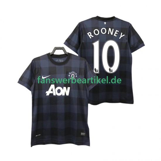Rooney 10 Retro 2013 2014 Trikot Manchester United Herren Auswärtsausrüstung Kurzarm