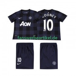 Rooney 10 Retro 2013 2014 Trikot Manchester United Kinder Auswärtsausrüstung Kurzarm