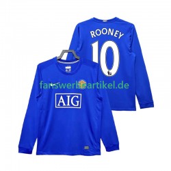 Rooney 10 Retro 2009 Trikot Manchester United Herren Ausweich ausrüstung 2008 Langarm