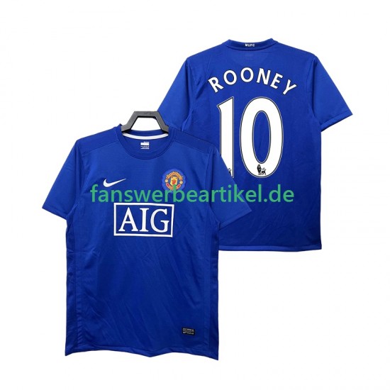 Rooney 10 Retro 2009 Trikot Manchester United Herren Ausweich ausrüstung 2008 Kurzarm