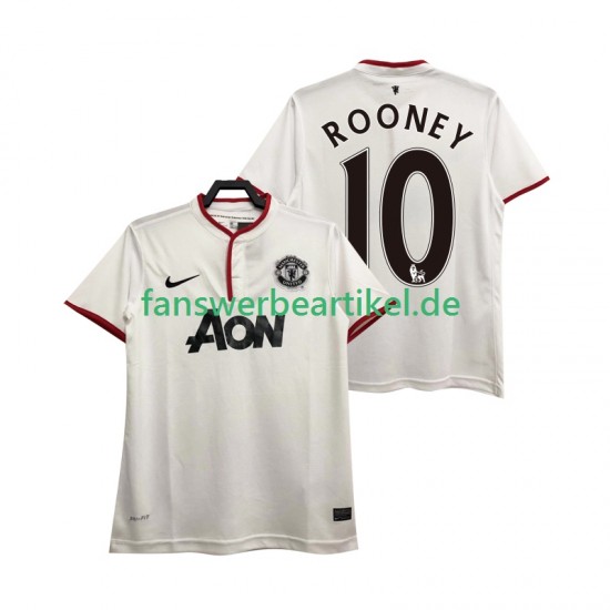 Rooney 10 Retro 2013 2014 Trikot Manchester United Herren Ausweich ausrüstung Kurzarm