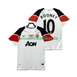 Rooney 10 Retro Champions League 2012 Trikot Manchester United Herren Ausweich ausrüstung 2011 Kurzarm