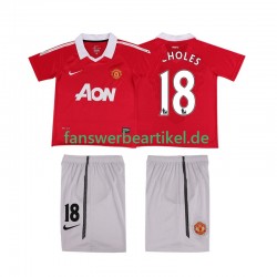 SCHOLES 18 Retro Trikot Manchester United Kinder Heimausrüstung 2011 2010 Kurzarm