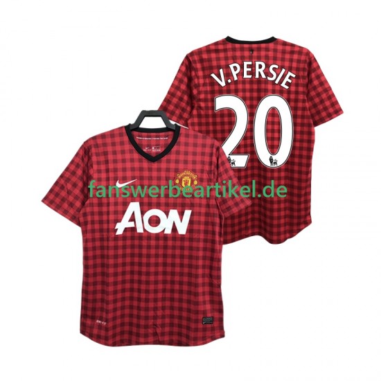 V PERSIE 20 Retro 2012 2013 Trikot Manchester United Herren Heimausrüstung Kurzarm