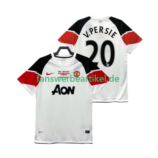 V PERSIE 20 Retro Champions League 2012 Trikot Manchester United Herren Ausweich ausrüstung 2011 Kurzarm