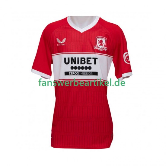 Trikot Middlesbrough Herren Heimausrüstung 2025-2026 Kurzarm