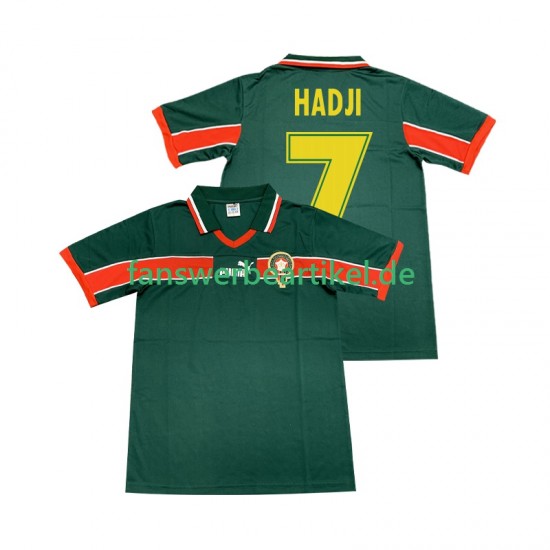 HADJI 7 Retro 1998 Trikot Marokko Herren Heimausrüstung Kurzarm