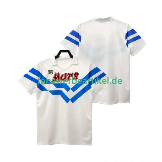 Retro 1988 1989 Trikot SSC Neaples Herren Auswärtsausrüstung Kurzarm
