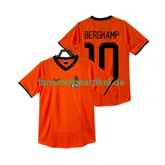 BERGKAMP 10 Retro 2000 Trikot Niederlande Herren Heimausrüstung Kurzarm