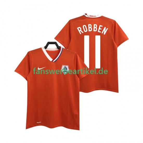 ROBBEN 11 Retro Trikot Niederlande Herren Heimausrüstung 2008 Kurzarm