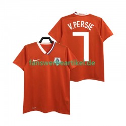 Robin van Persie 7 Retro Trikot Niederlande Herren Heimausrüstung 2008 Kurzarm