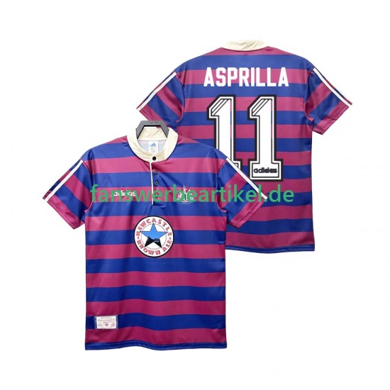 ASPRILLA 11 Retro 1995 1997 Trikot Newcastle United Herren Auswärtsausrüstung Kurzarm