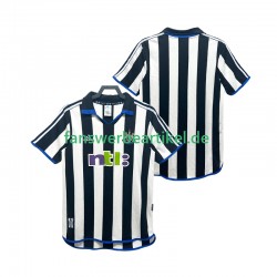 Retro 2000 2001 Trikot Newcastle United Herren Heimausrüstung Kurzarm