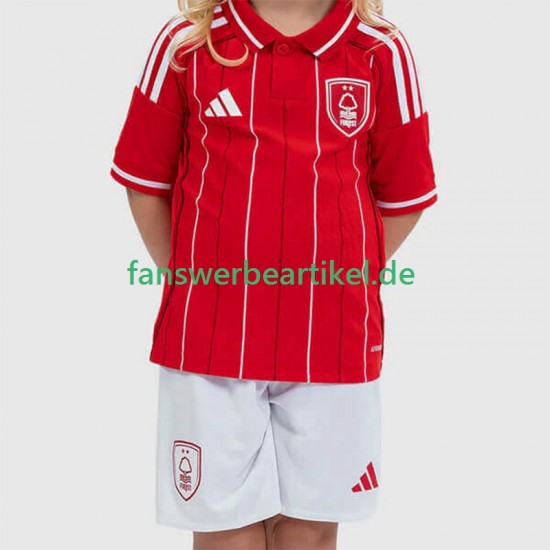 Trikot Nottingham Forest Kinder Heimausrüstung 2025-2026 Kurzarm