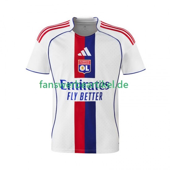 Trikot Olympique Lyon Herren Heimausrüstung 2025-2026 Kurzarm