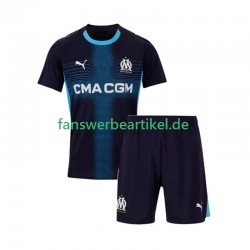 Trikot Olympique Marseille Kinder Auswärtsausrüstung 2025-2026 Kurzarm