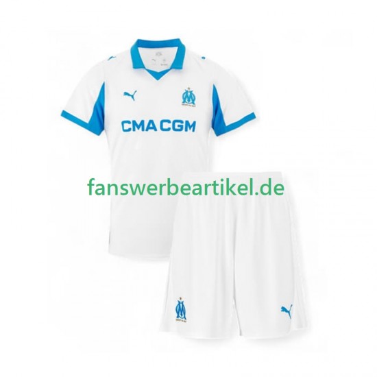 Trikot Olympique Marseille Kinder Heimausrüstung 2025-2026 Kurzarm