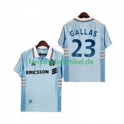 Gallas 23 Retro 1998 Trikot Olympique Marseille Herren Auswärtsausrüstung 1999 Kurzarm