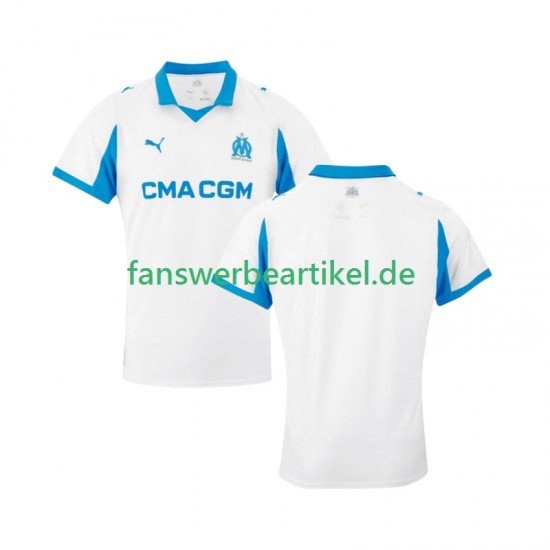 Trikot Olympique Marseille Herren Heimausrüstung 2025-2026 Kurzarm
