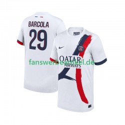 Bradley Barcola 29 Trikot Paris Saint-Germain Herren Auswärtsausrüstung 2025-2026 Kurzarm