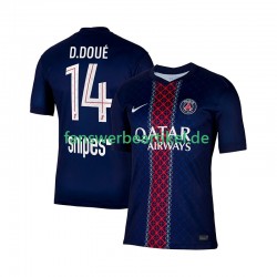 Desire Doue 14 Trikot Paris Saint-Germain Herren Heimausrüstung 2025-2026 Kurzarm