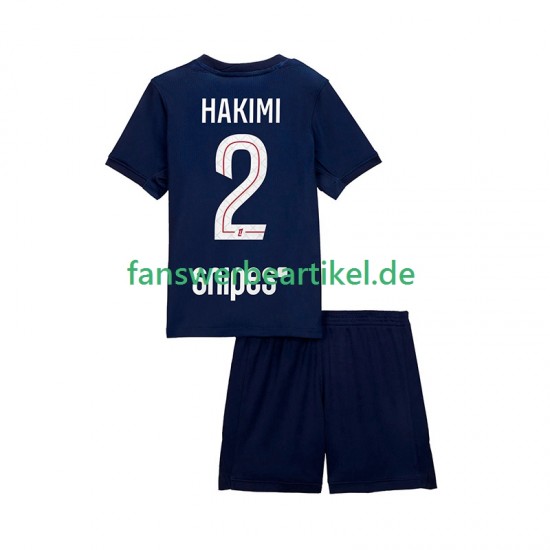 Hakimi 2 Trikot Paris Saint-Germain Kinder Heimausrüstung 2025-2026 Kurzarm