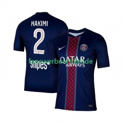 Hakimi 2 Trikot Paris Saint-Germain Herren Heimausrüstung 2025-2026 Kurzarm