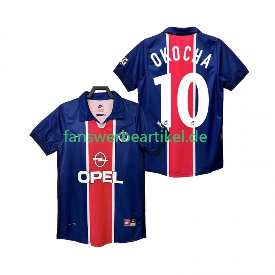 OKOCHA 10 Retro 1998 Trikot Paris Saint-Germain Herren Heimausrüstung 1999 Kurzarm