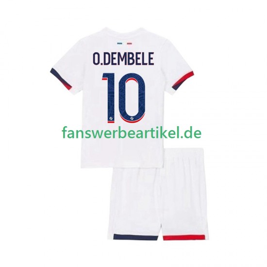 Ousmane Dembele 10 Trikot Paris Saint-Germain Kinder Auswärtsausrüstung 2025-2026 Kurzarm