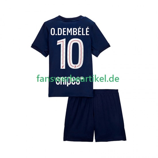 Ousmane Dembele 10 Trikot Paris Saint-Germain Kinder Heimausrüstung 2025-2026 Kurzarm