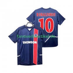 RONALDINHO 10 Retro 2002 2003 Trikot Paris Saint-Germain Herren Heimausrüstung Kurzarm