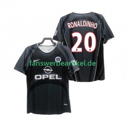 RONALDINHO 20 Retro 2001 2002 Trikot Paris Saint-Germain Herren Ausweich ausrüstung Kurzarm
