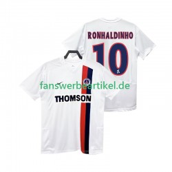 RONHALDINHO 10 Retro 2002 2003 Trikot Paris Saint-Germain Herren Auswärtsausrüstung Kurzarm