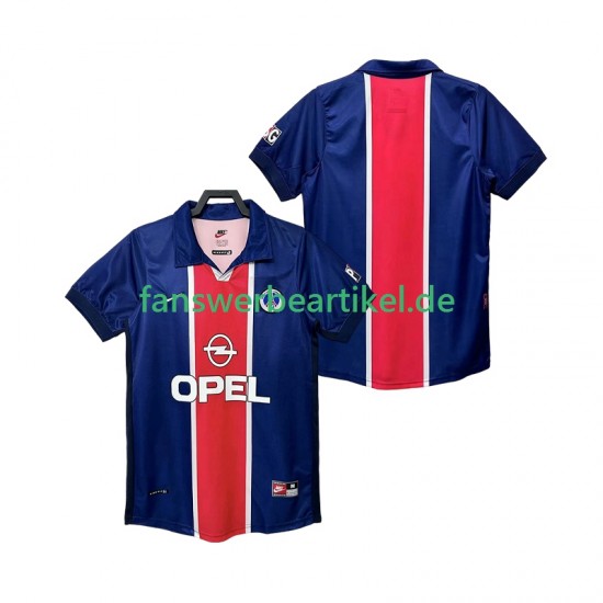 Retro 1998 Trikot Paris Saint-Germain Herren Heimausrüstung 1999 Kurzarm