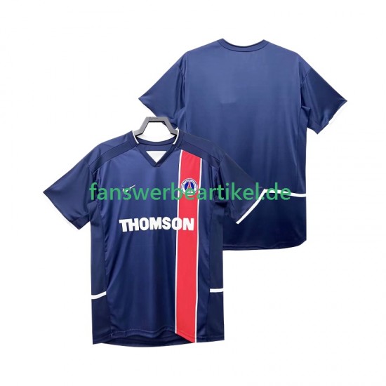 Retro 2002 2003 Trikot Paris Saint-Germain Herren Heimausrüstung Kurzarm