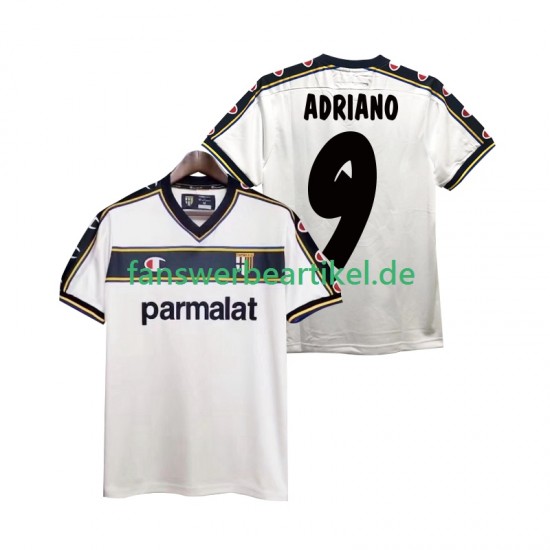 ADRIANO 9 Retro 2002 2003 Trikot Parma Herren Auswärtsausrüstung Kurzarm
