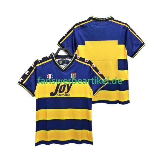 Retro 2001 2002 Trikot Parma Herren Heimausrüstung Kurzarm