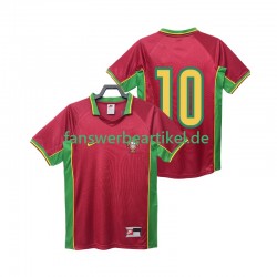 10 Retro 1998 Trikot Portugal Herren Heimausrüstung Kurzarm
