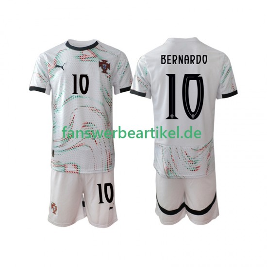 Bernardo Silva 10 Trikot Portugal Kinder Auswärtsausrüstung 2025-2026 Kurzarm