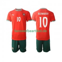 Bernardo Silva 10 Trikot Portugal Kinder Heimausrüstung 2025-2026 Kurzarm