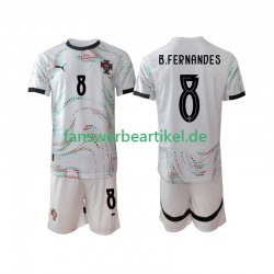Bruno Fernandes 8 Trikot Portugal Kinder Auswärtsausrüstung 2025-2026 Kurzarm