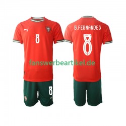 Bruno Fernandes 8 Trikot Portugal Kinder Heimausrüstung 2025-2026 Kurzarm