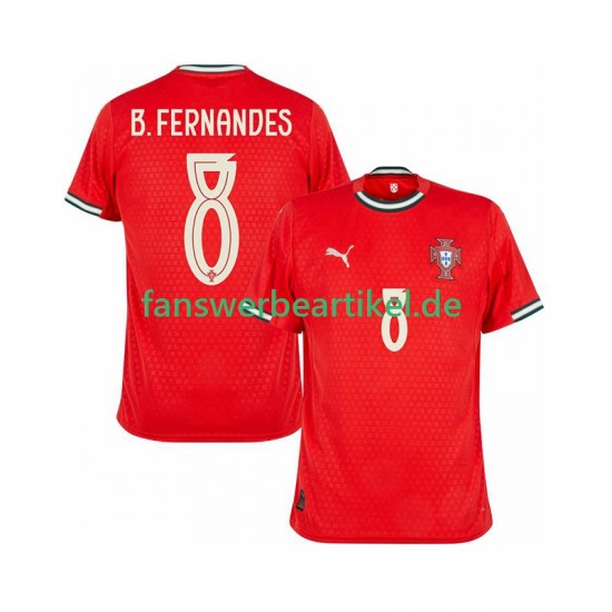 Bruno Fernandes 8 Trikot Portugal Herren Heimausrüstung 2025-2026 Kurzarm