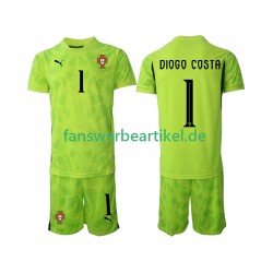 Diogo Costa 1 Torwart Trikot Portugal Kinder Heimausrüstung 2025 Kurzarm
