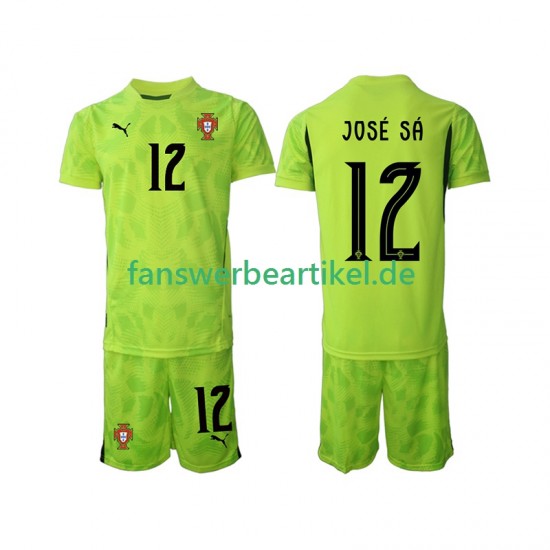 Jose Sa 12 Torwart Trikot Portugal Kinder Heimausrüstung 2025 Kurzarm