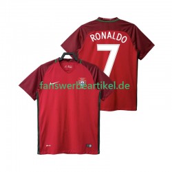RONALDO 7 Retro 2016 Trikot Portugal Herren Heimausrüstung Kurzarm